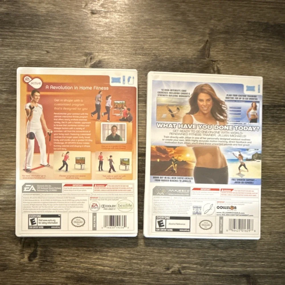 EA SPORTS Active Personal Trainer & Jillian Michaels Wii Games w/Manuals